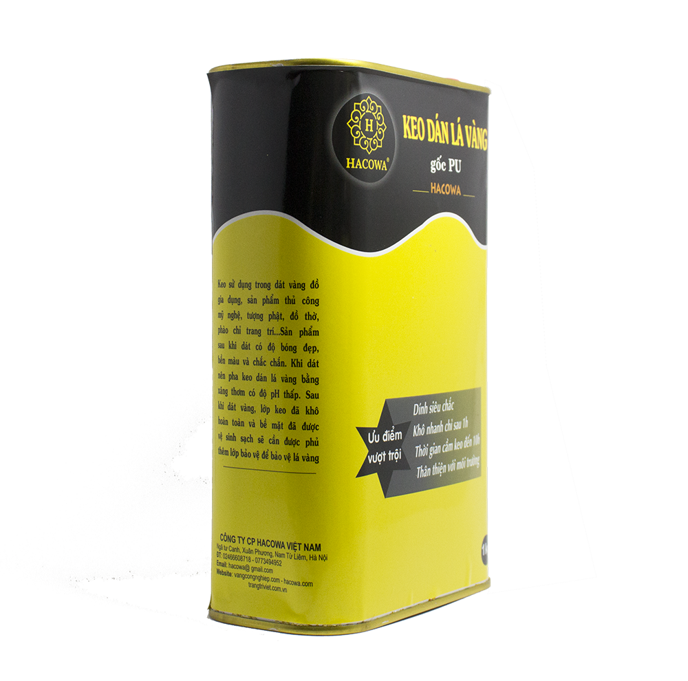 Keo dát vàng Hacowa gốc PU (1kg) + kèm tinh màu pha keo