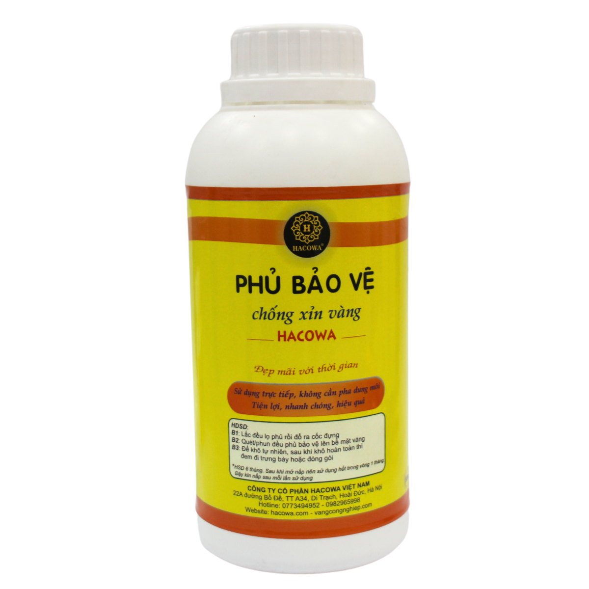 500ml phủ bảo vệ chống xỉn vàng