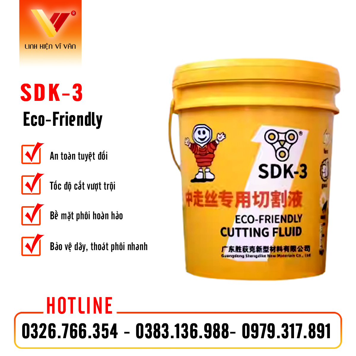 Dầu cắt dây SDK-3 chính hãng | Vĩ Văn
