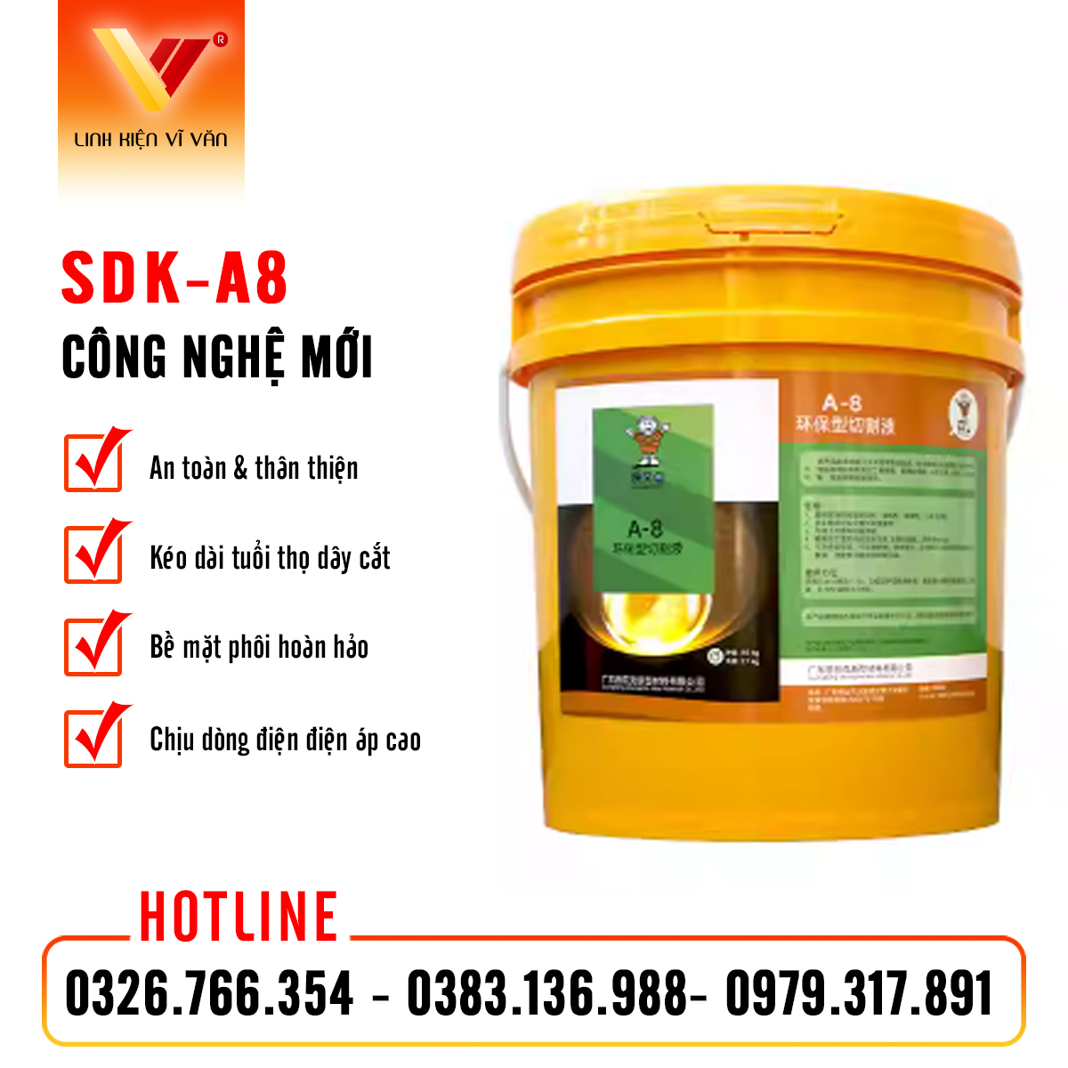 Dầu cắt dây SDK-A8 chính hãng | Vĩ Văn