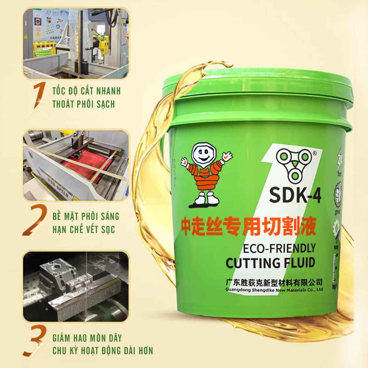 Dầu cắt dây SDK-4 chính hãng | Thân thiện | Vĩ Văn