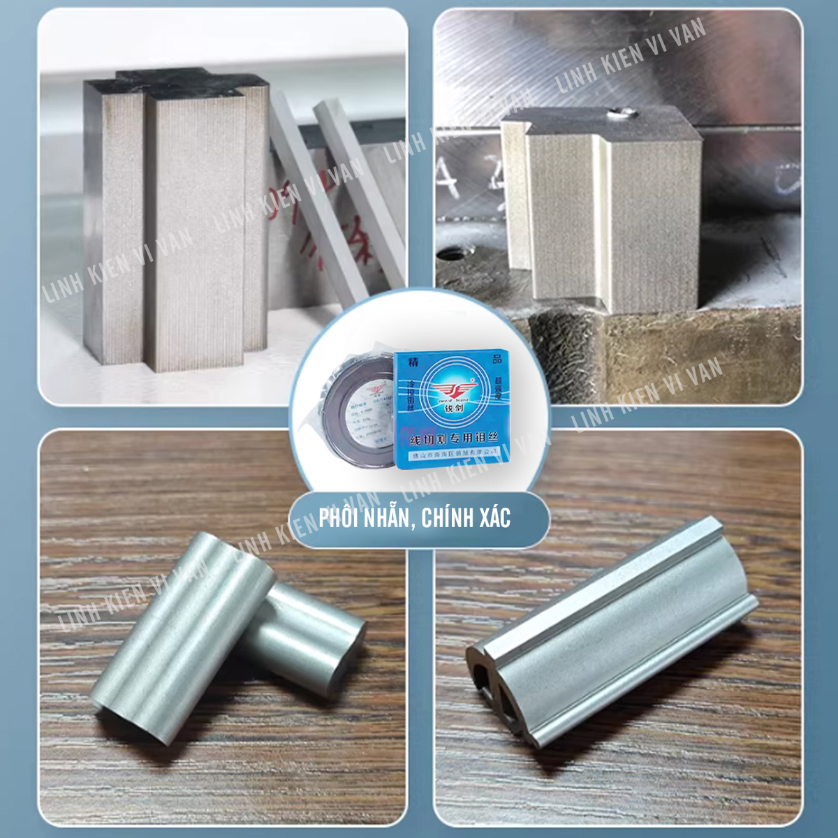 Dây cắt Molypden Cánh Chim xanh cho phôi nhẵn, chính xác