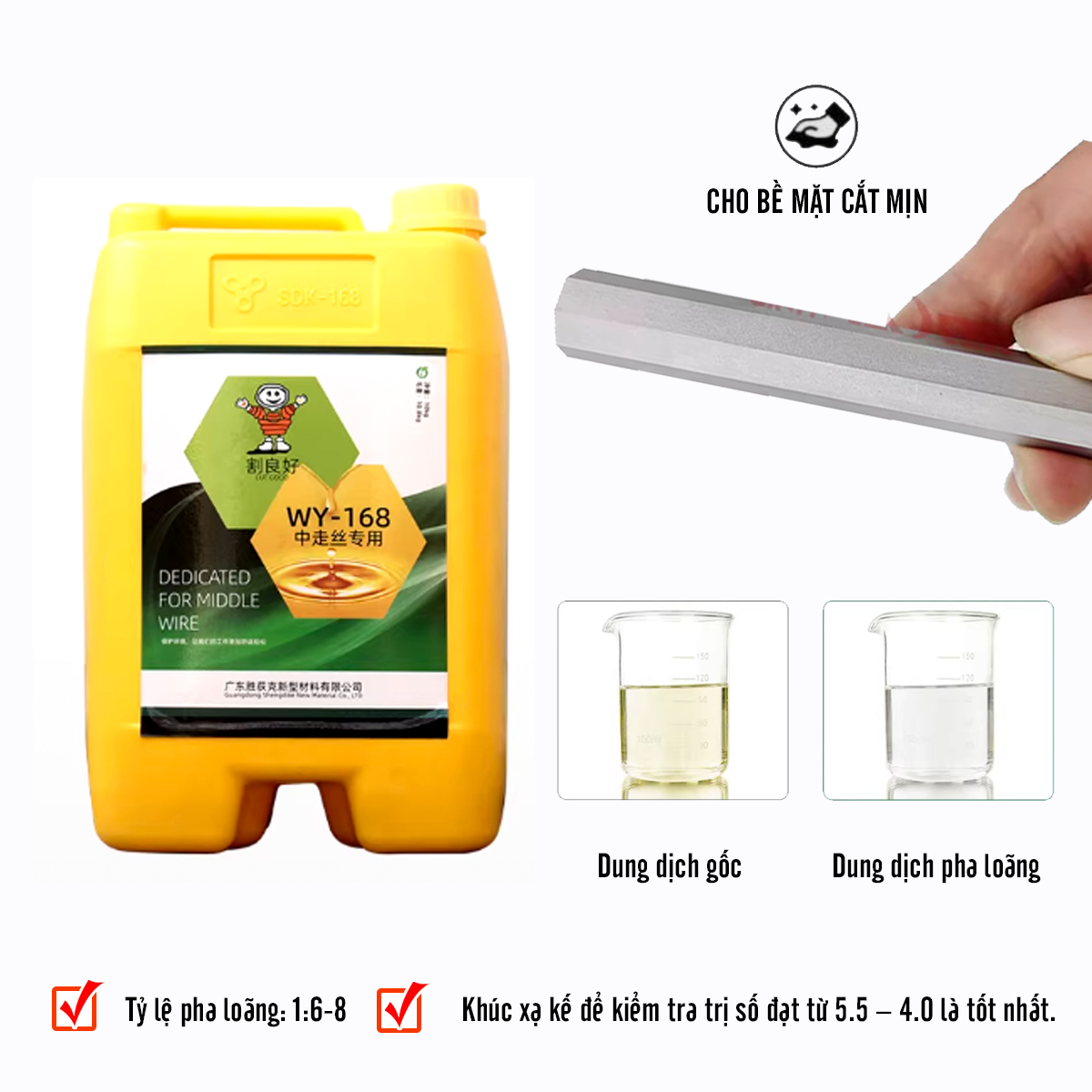 Pha dầu cắt dây SDK-WY168 cho hiệu quả tốt nhất