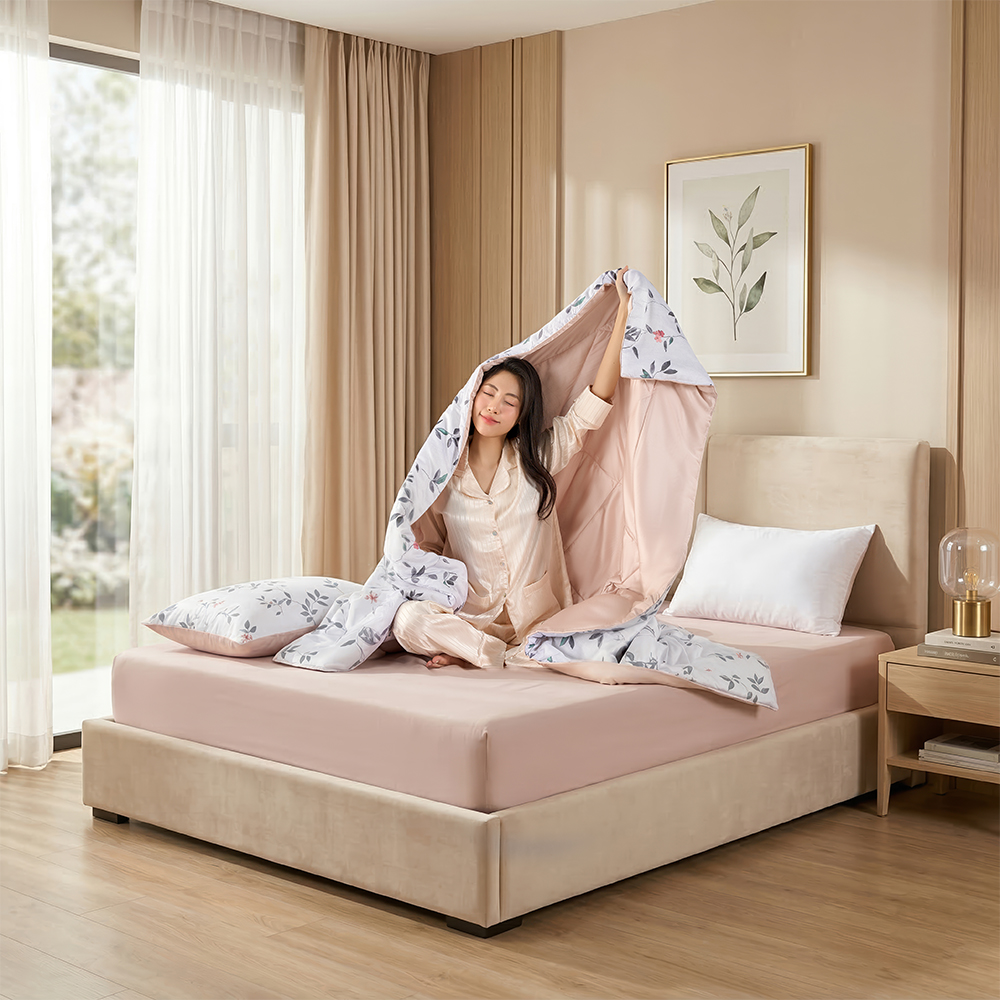 Bộ Chăn Ga Gối 100% Tencel 300T ETP04