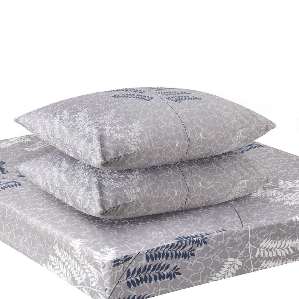 Bộ Ga Chun 2 Vỏ Gối Họa Tiết In Hoa Elmich Dr.Sleep