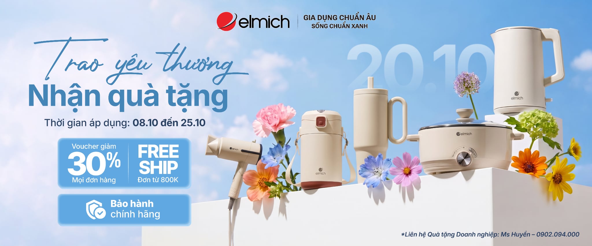 Trao yêu thương - Nhận quà tặng: Ưu đãi đặc biệt mừng ngày Phụ nữ Việt Nam 20/10
