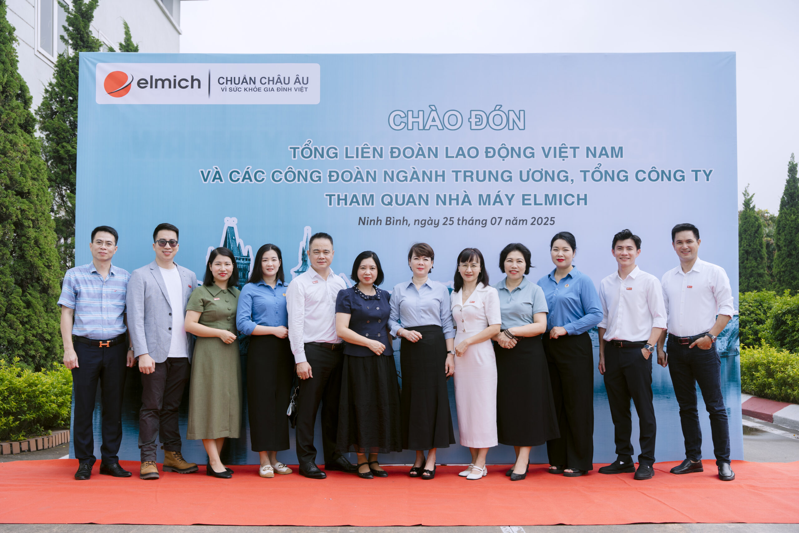 Elmich vinh dự chào đón Tổng liên đoàn lao động Việt Nam và các Công đoàn ngành Trung ương, Tổng Công ty tới tham quan nhà máy tại Ninh Bình