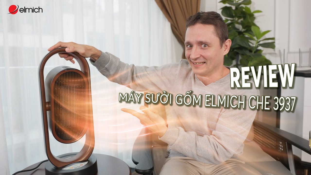Review Máy sưởi gốm Elmich CHE 3937