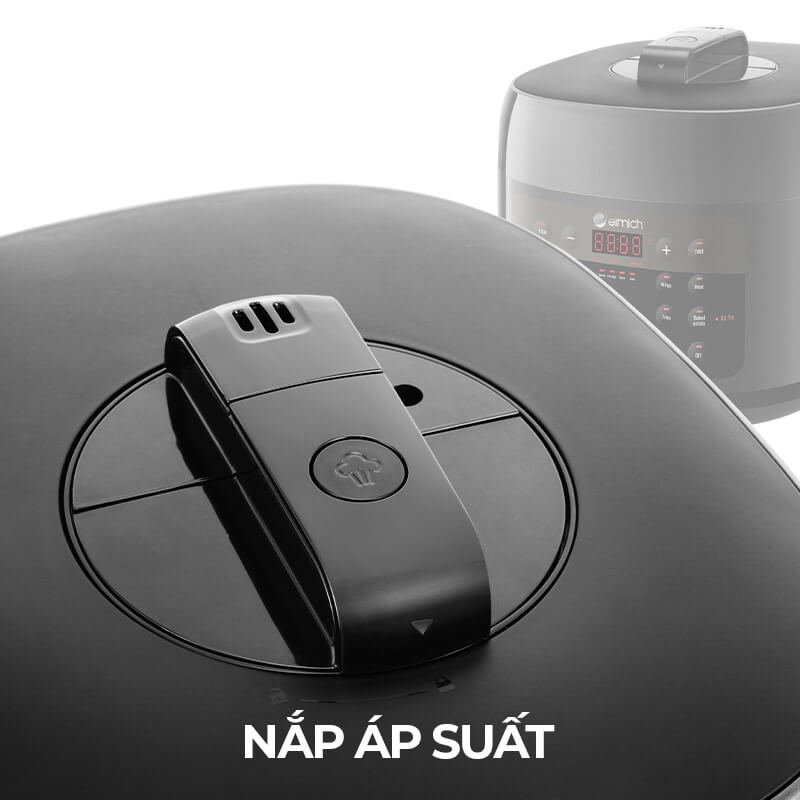 Nồi chiên không dầu kết hợp áp suất đa năng cao cấp Elmich AFE-1808