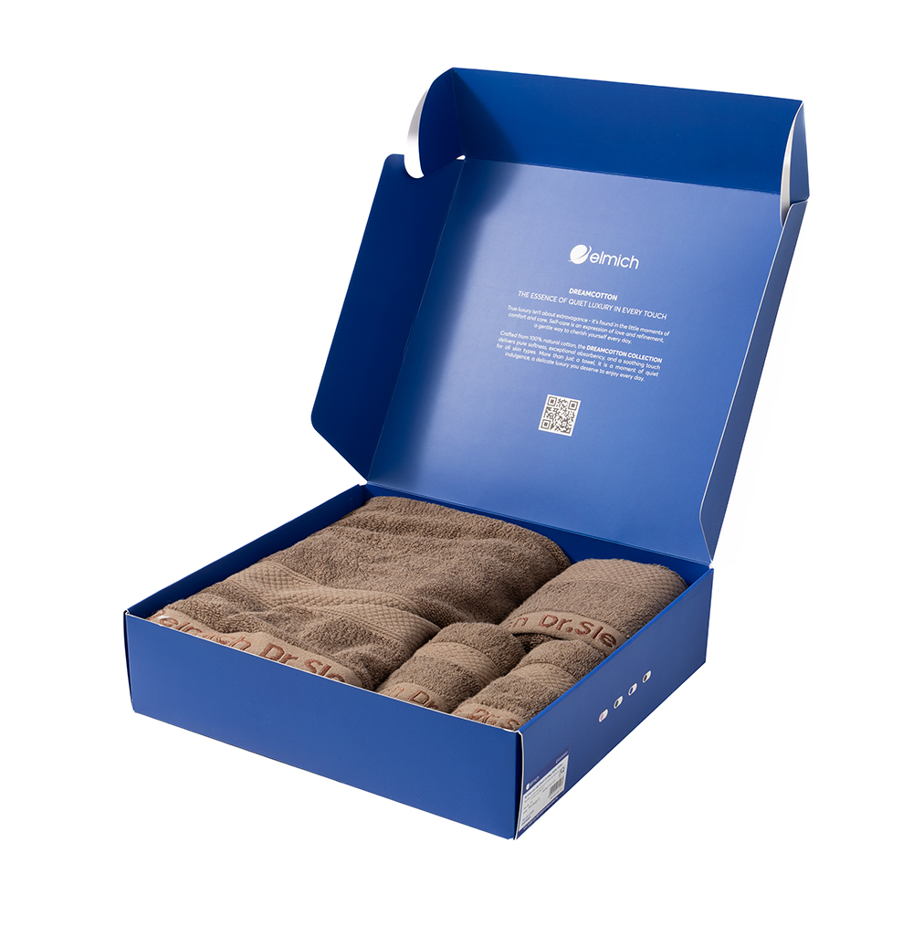 Bộ 4 Khăn 100% Cotton Cao Cấp Elmich Dr.Sleep