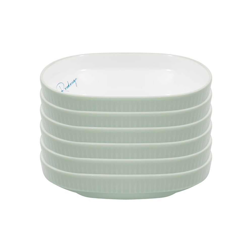 Bộ 6 đĩa bầu dục nhỡ Elmich RoseDesign EL-0263