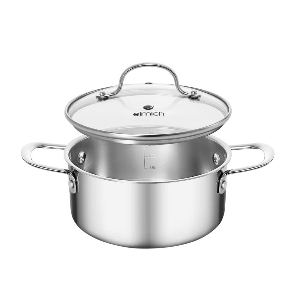 Nồi inox nguyên khối liền đáy Elmich EL-2531IN22 size 22cm