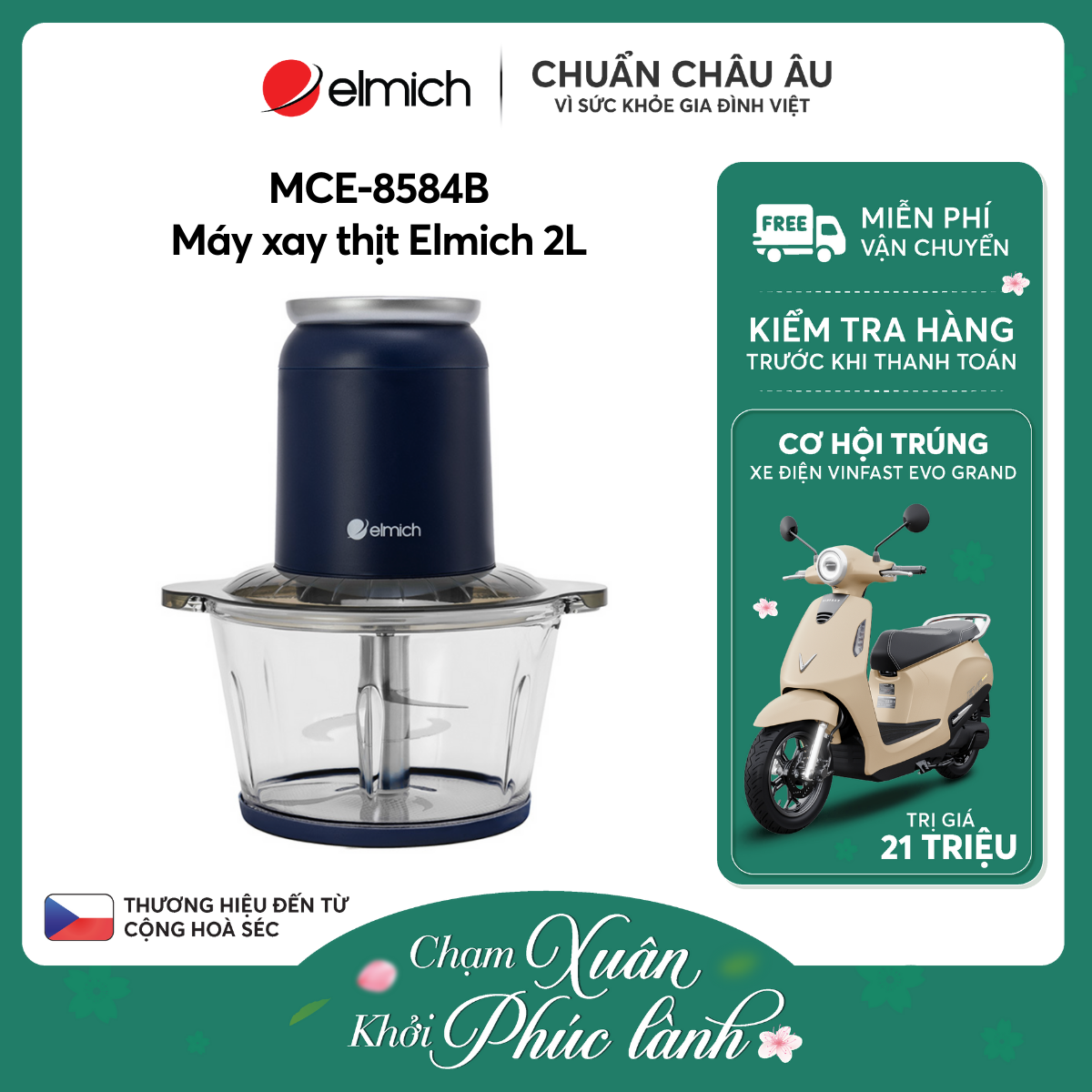 Máy xay thịt Elmich 2L MCE-8584B
