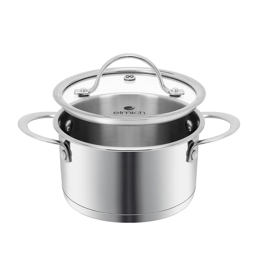 Bộ nồi Inox 304 Impact bonding EL-2480 Size 16, 20, 24cm