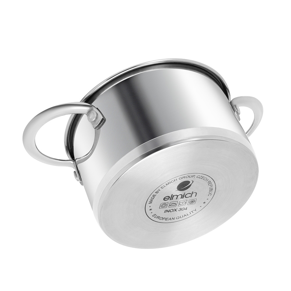 Bộ nồi Inox 304 Impact bonding EL-2480 Size 16, 20, 24cm