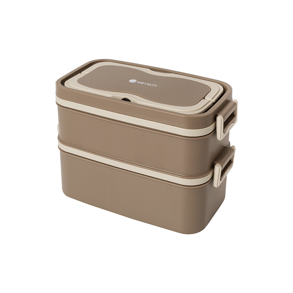 Combo Bộ dụng cụ nhà bếp và hộp cơm 2 tầng Elmich - TLD25632