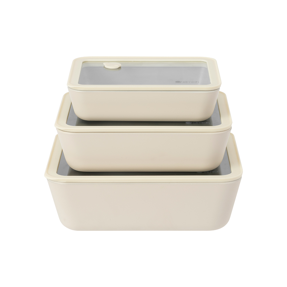 Hộp thủy tinh phủ sứ bảo quản thực phẩm Elmich dung tích 820ml EL4015