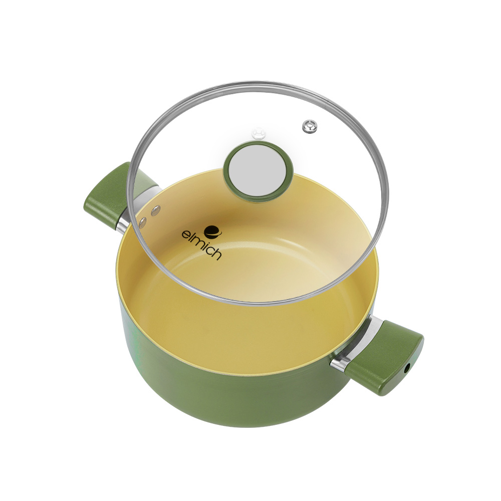 Nồi phủ sứ chống dính Elmich Olive Classic EL-5534OV