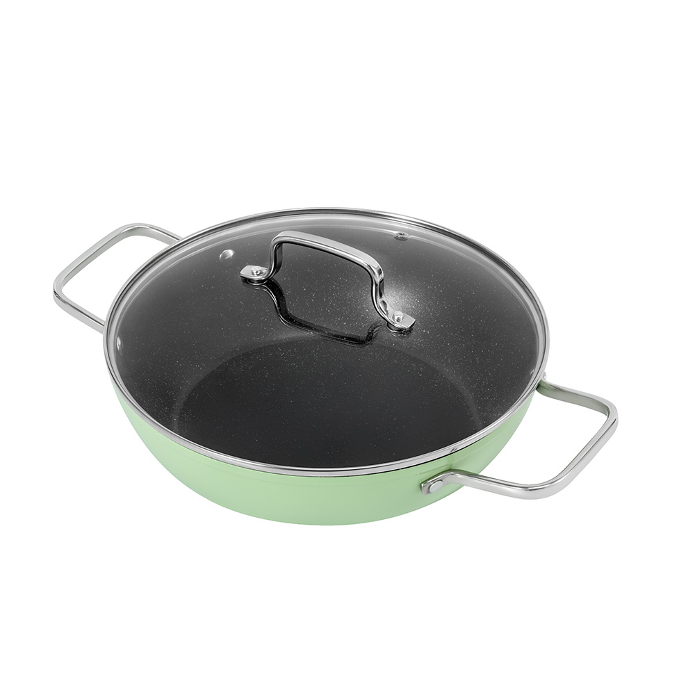 Nồi lẩu chống dính vân đá Elmich El-5553GY28 size 28cm