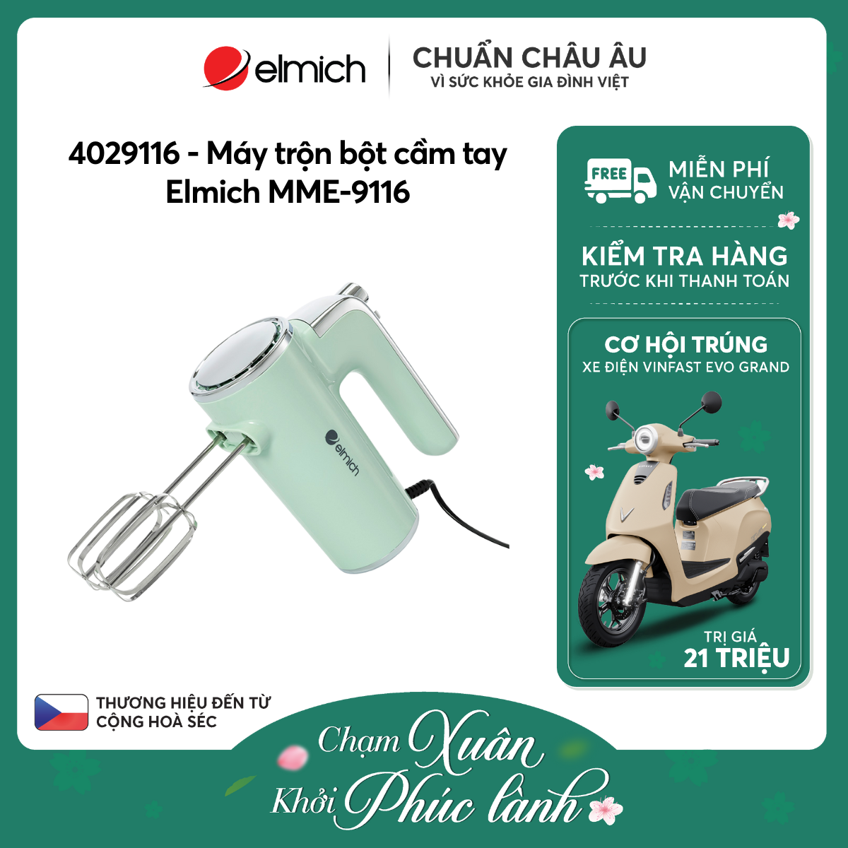 Máy trộn bột cầm tay Elmich MME-9116