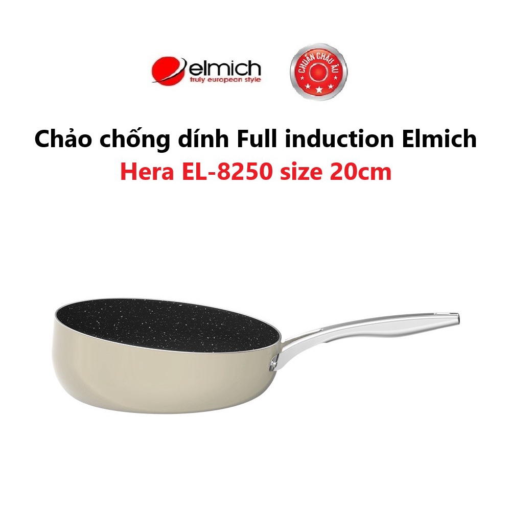 Chảo nghiêng chống dính Full induction Elmich Hera