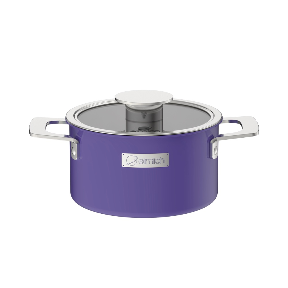 Nồi inox liền khối Elmich Hera - Tím