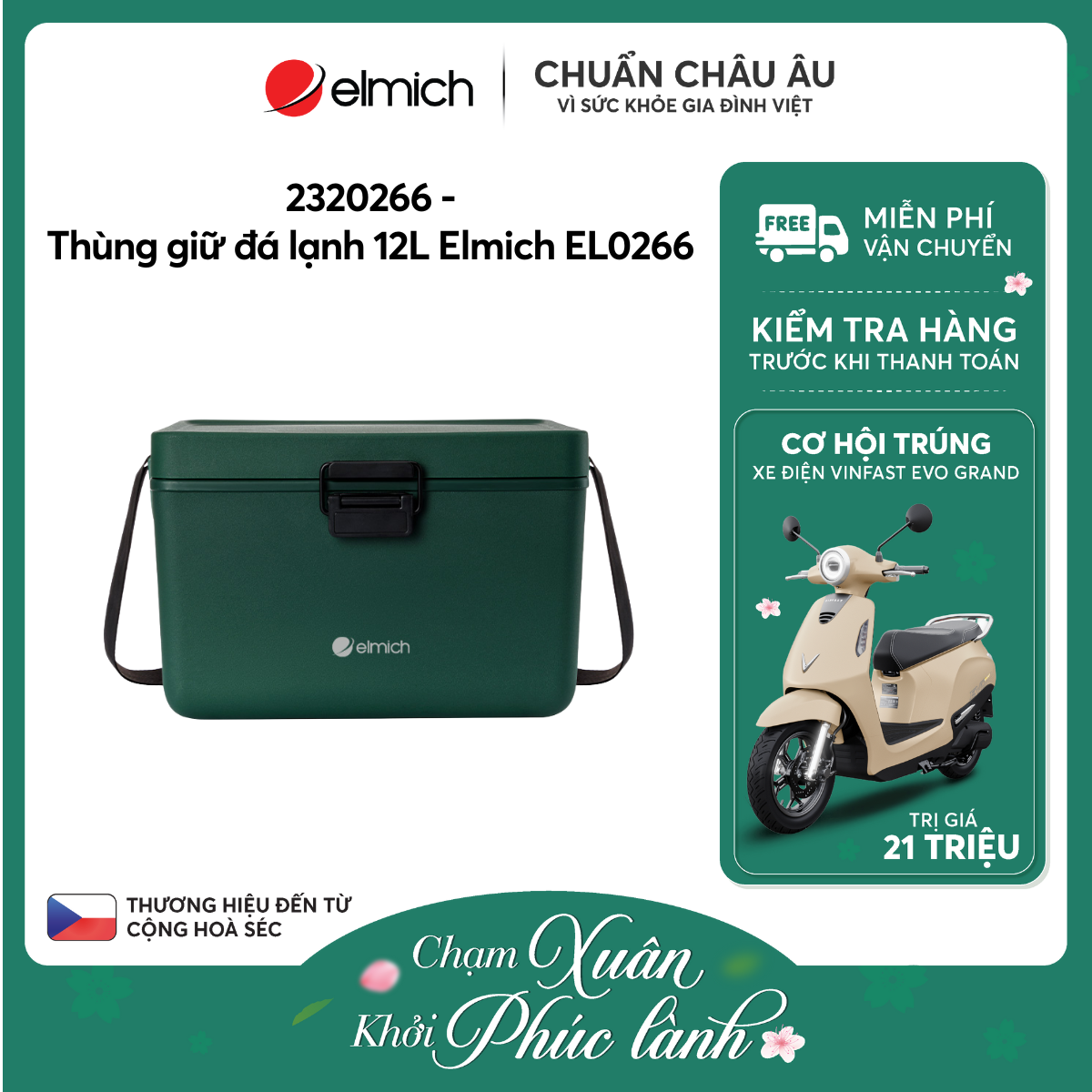 Thùng giữ đá lạnh 12L Elmich EL0266