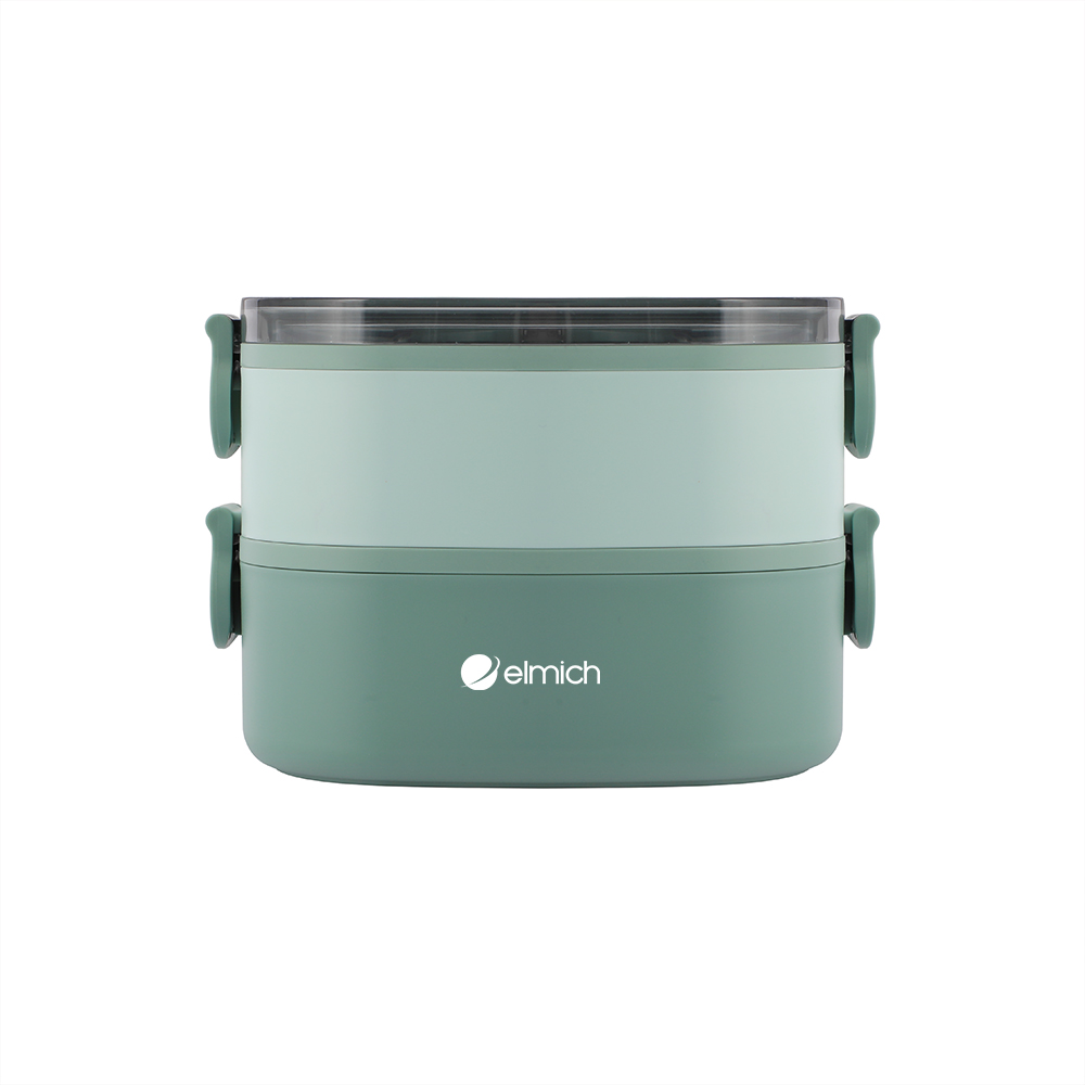 Hộp cơm 2 tầng inox 304 Elmich EL1398 dung tích 1.3L