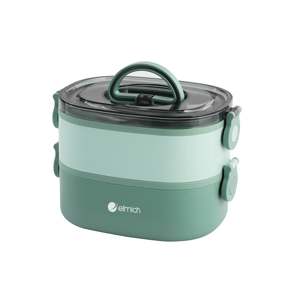 Hộp cơm 2 tầng inox 304 Elmich EL1398 dung tích 1.3L