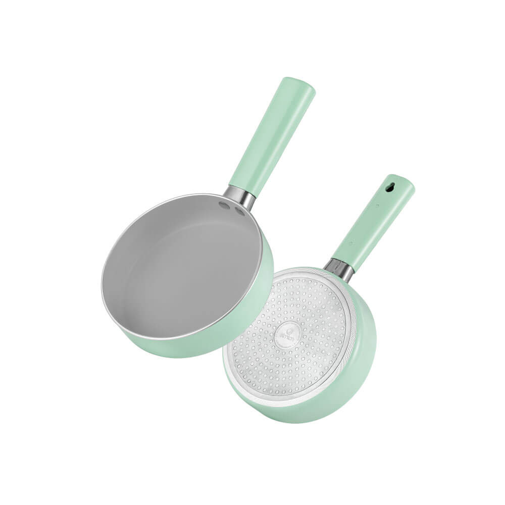 Combo 01 bộ nồi size 16cm, 01 chảo và 01 đế lót nồi silicon Elmich - TLD25618