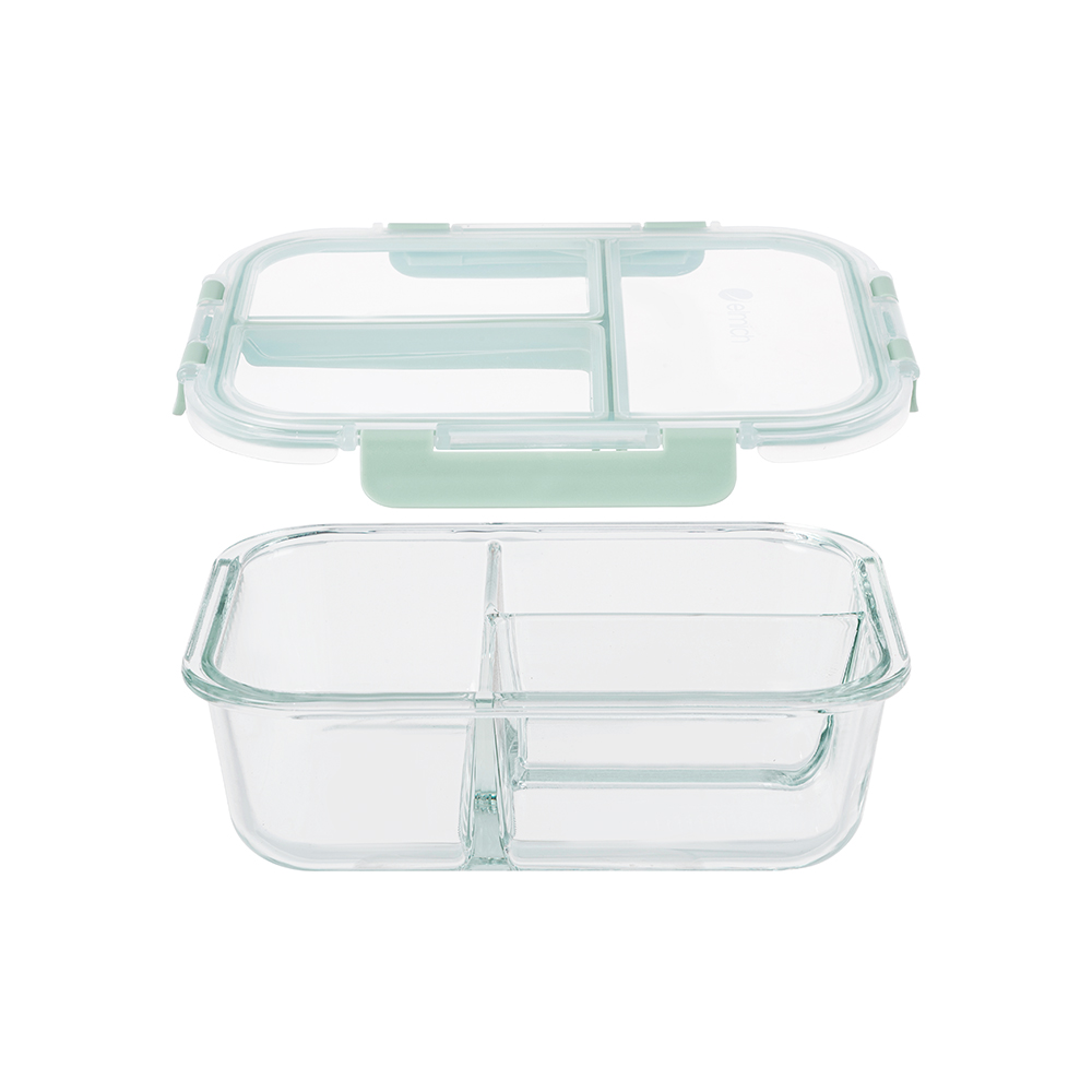 Hộp cơm thủy tinh 3 ngăn Elmich EL1450 dung tích 910ml