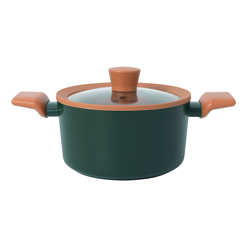 Bộ nồi chống dính Ceramic Elmich Harmony EL5246PT01 Size 18, 20, 24cm