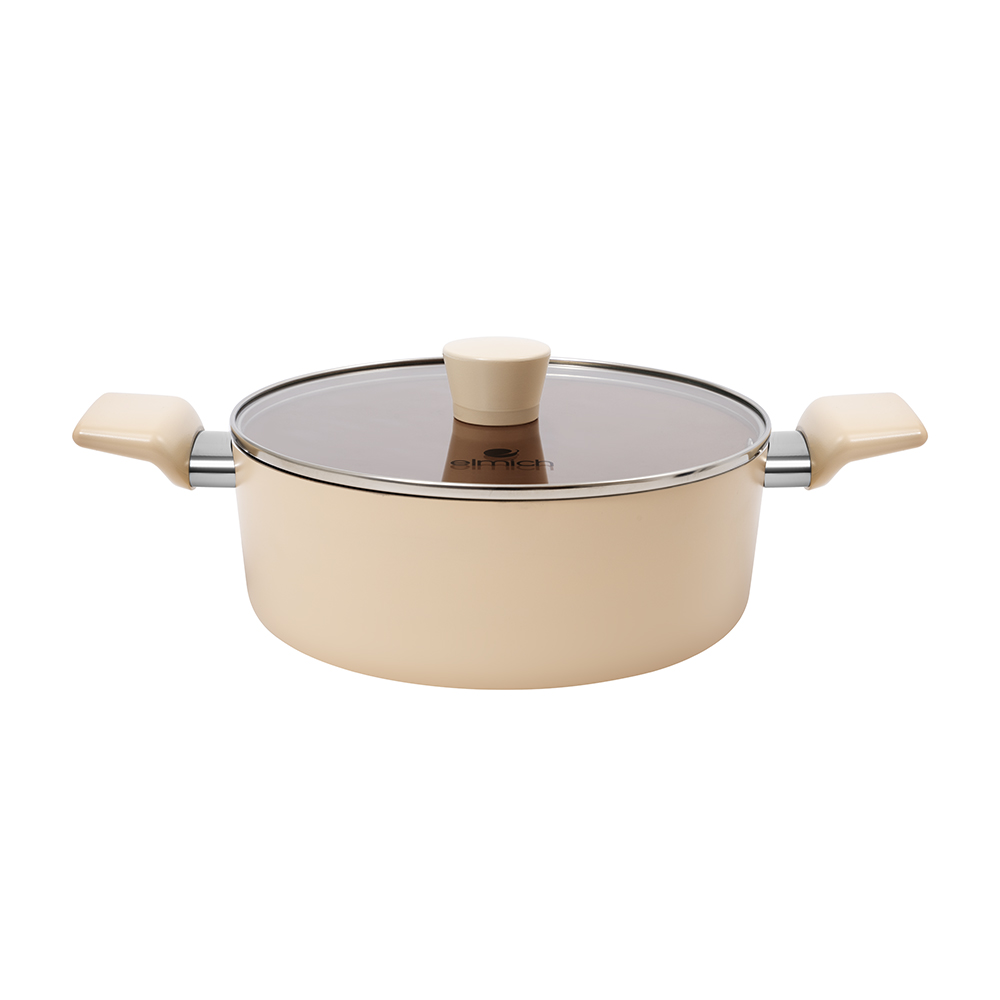 Bộ nồi chống dính Ceramic Elmich Mocha EL5248MC01 Size 18,20,24cm