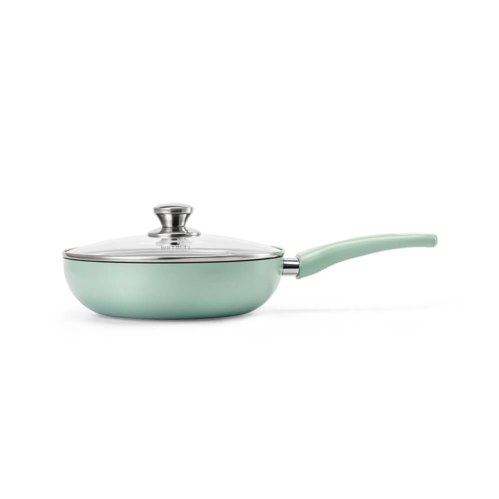 Chảo sâu lòng chống dính có vung kính Elmich EL-5913GY size 20, 26, 28 cm