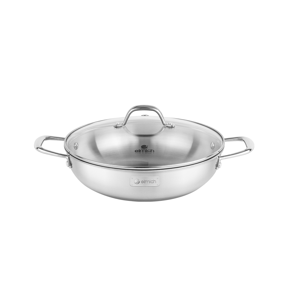 Chảo hấp đa năng inox liền khối Elmich Trimax CZ EL-3832 size 28cm