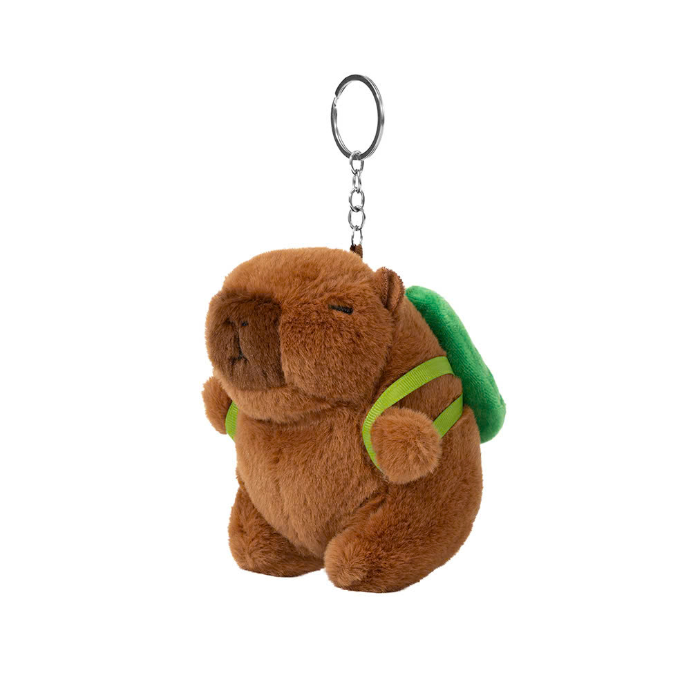 Móc khóa hình Capybara đeo balo bơ Elmich