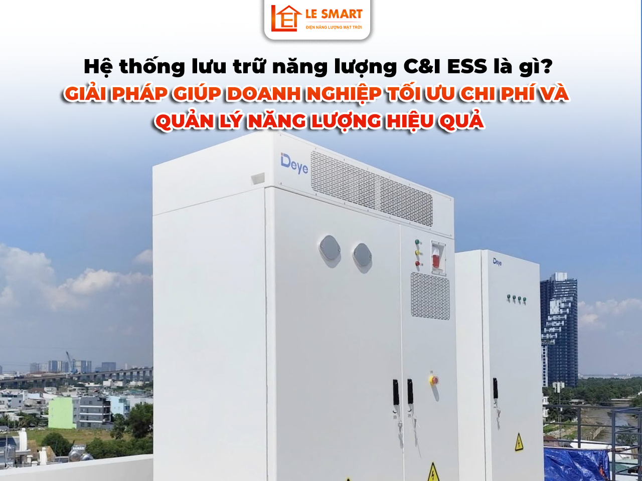 Điện mặt trời doanh nghiệp – Hệ thống lưu trữ năng lượng C&I ESS