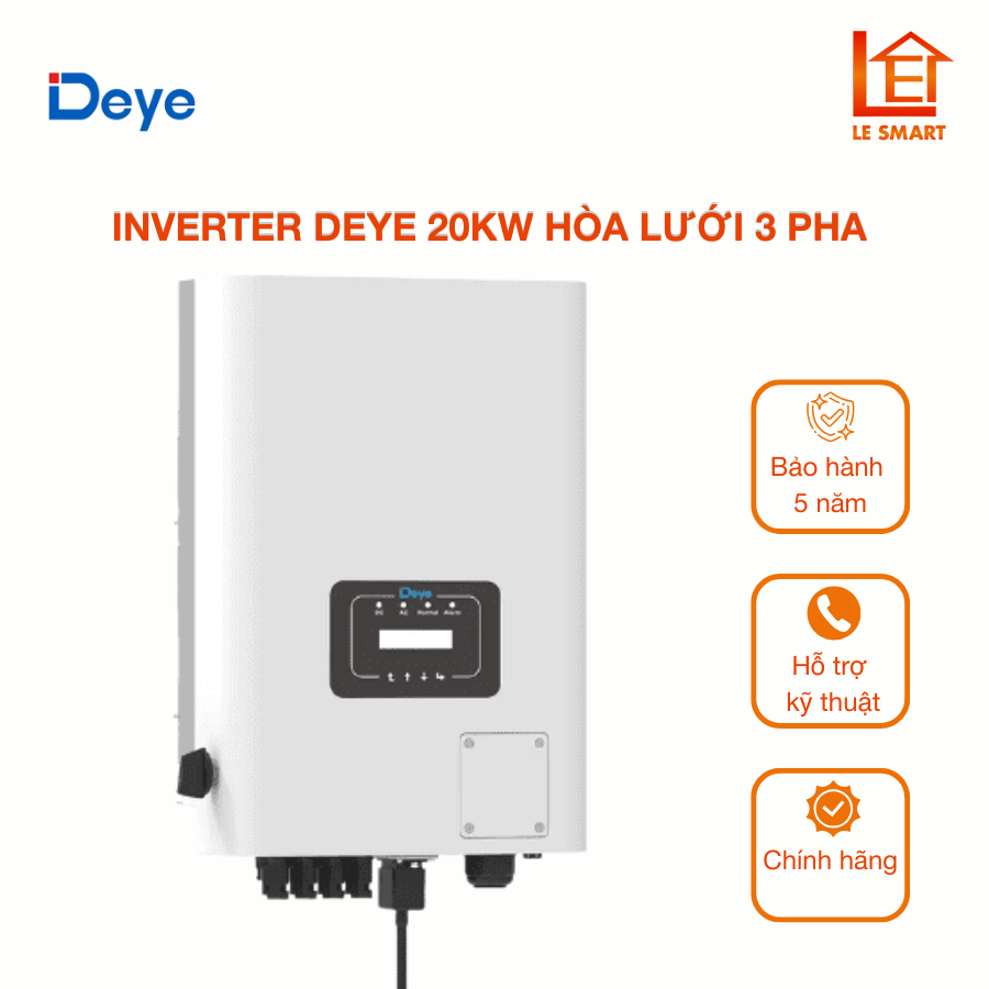 Biến tần Deye 20kW hòa lưới | Inverter Deye 20kW SUN-20K-G05