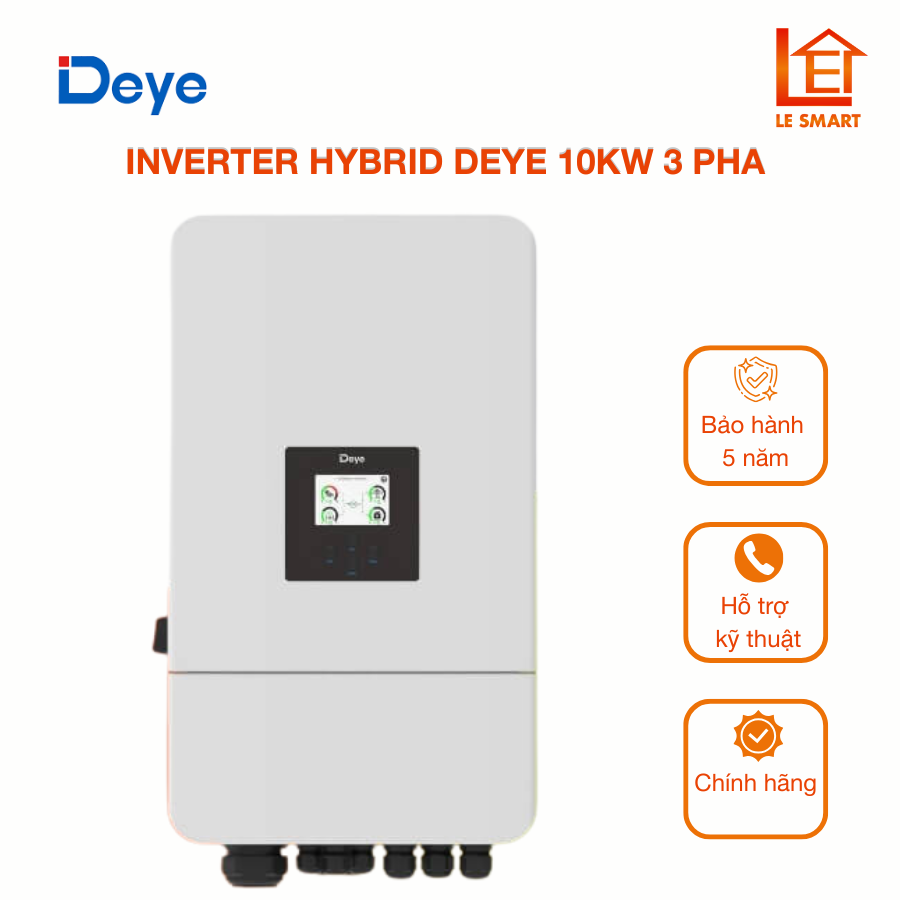 Deye 10Kw 3 Pha Inverter Hybrid – SUN-10K-SG05LP3-EU-SM2