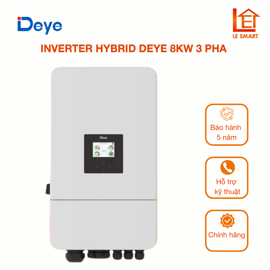 Deye 8Kw 3 Pha Inverter Hybrid – SUN-8K-SG05LP3-EU-SM2