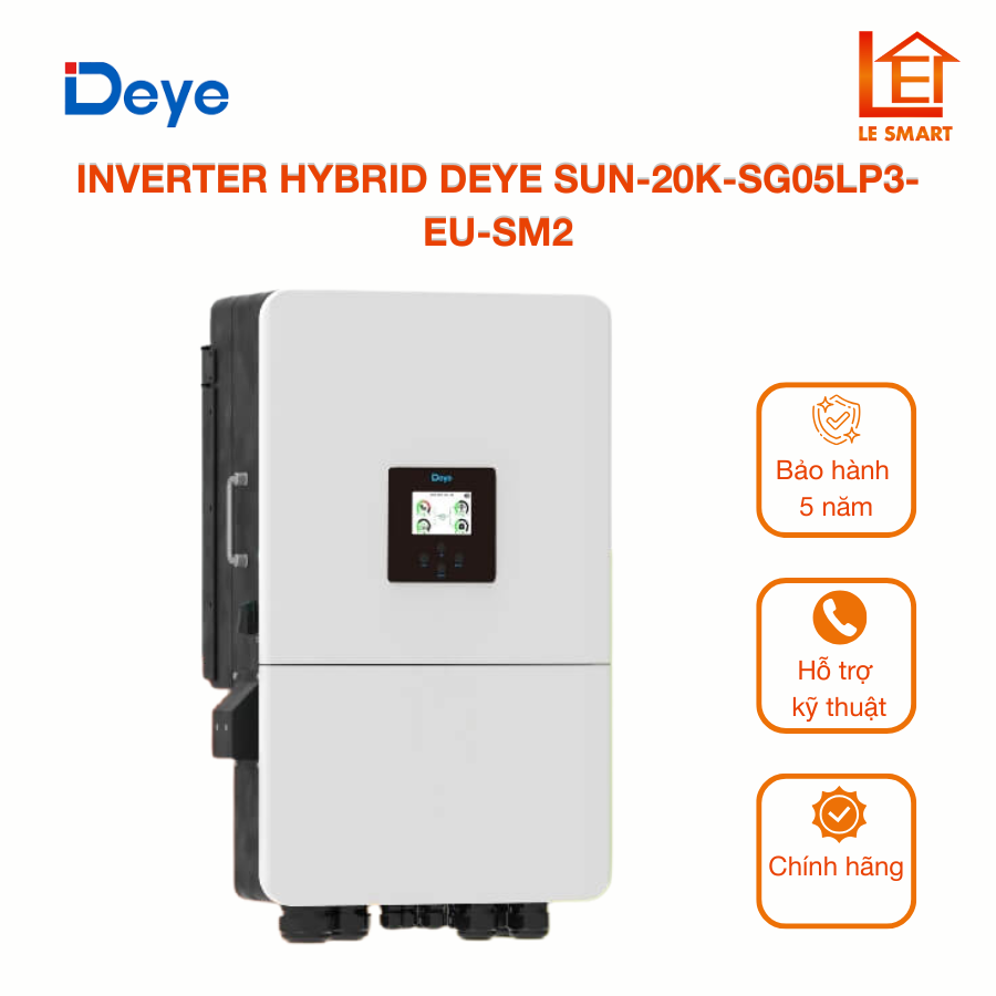 Deye 20Kw 3 Pha Inverter Hybrid – SUN-20K-SG05LP3-EU-SM2