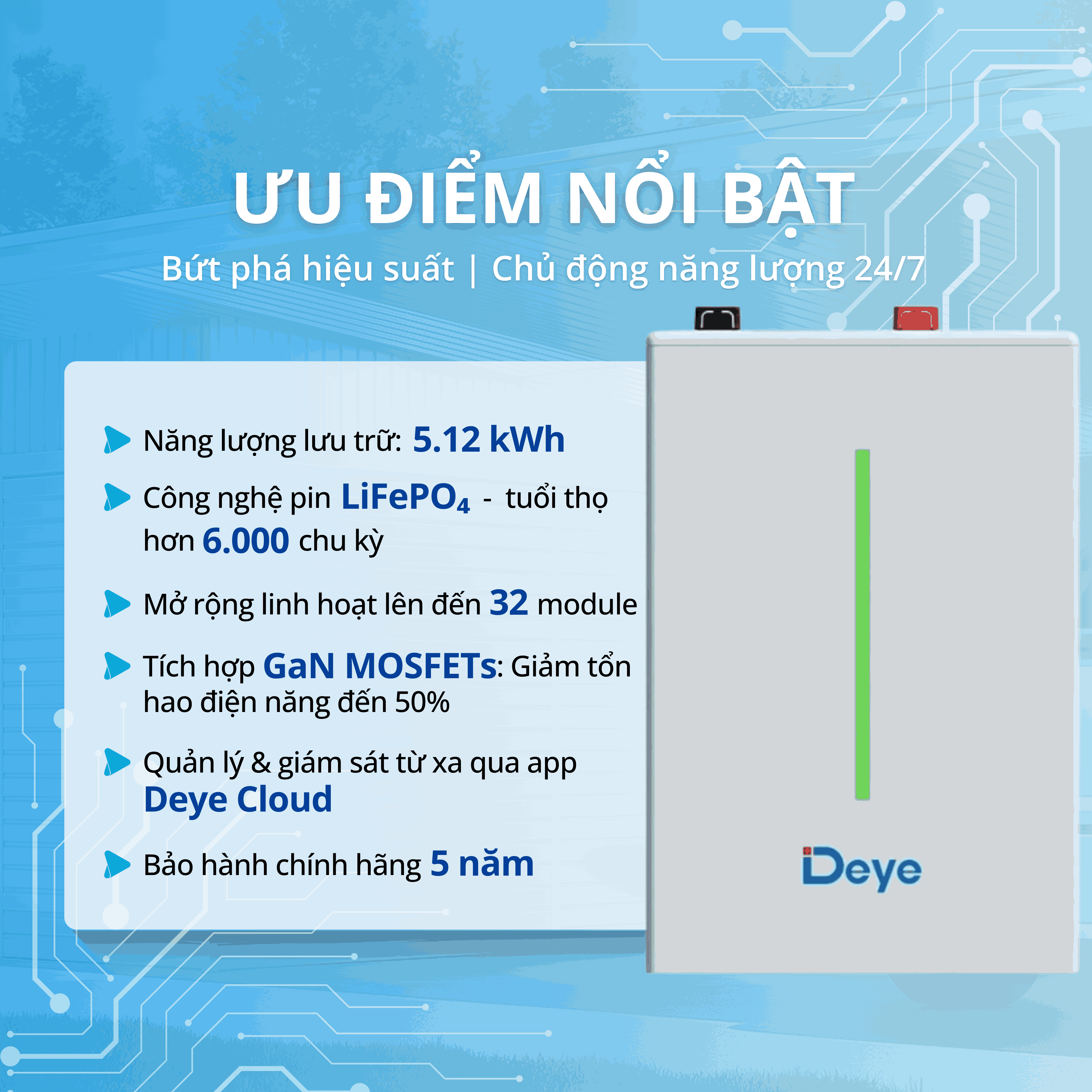 Pin lưu trữ Deye SE-F5-E