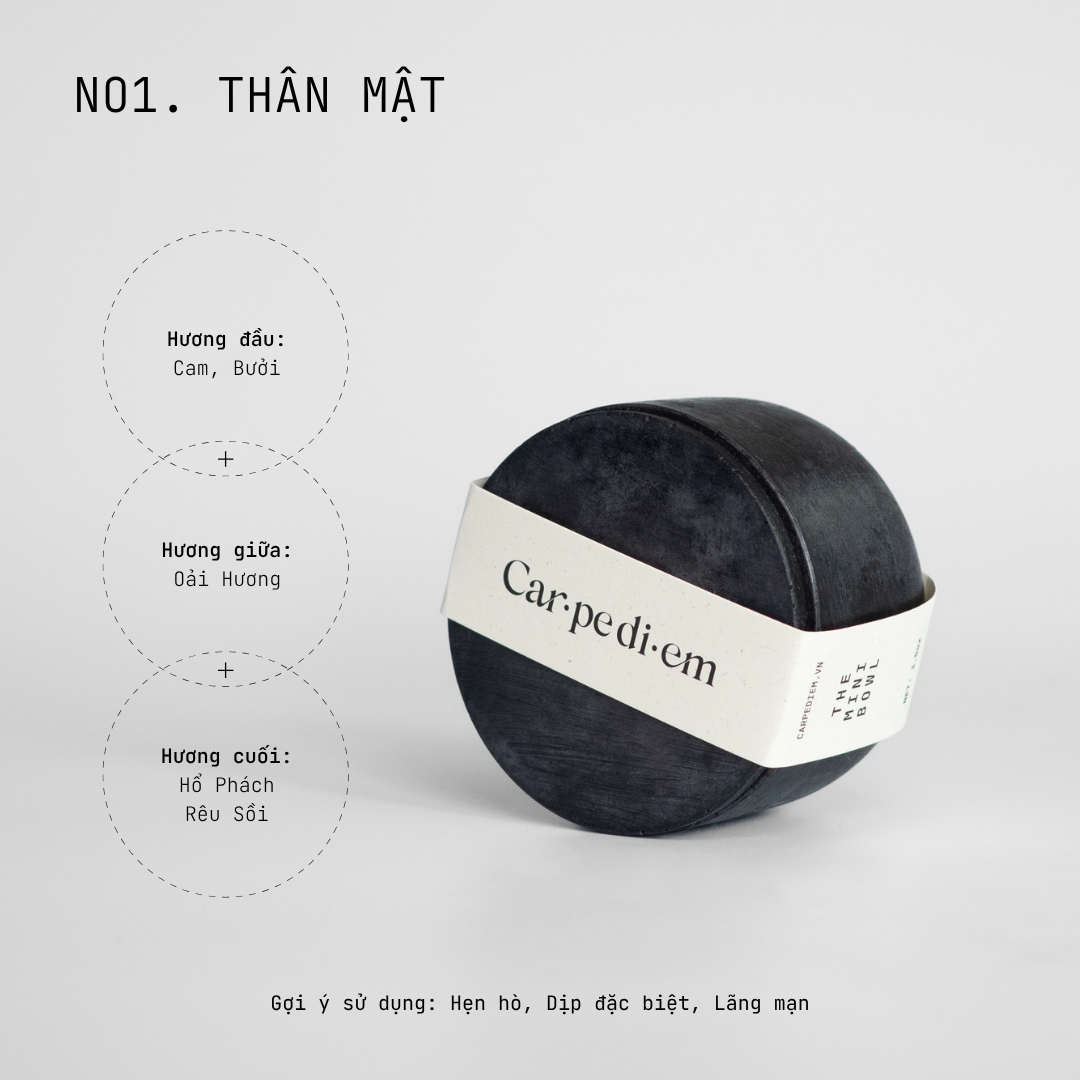 Nến thơm Mini Bowl - Đen