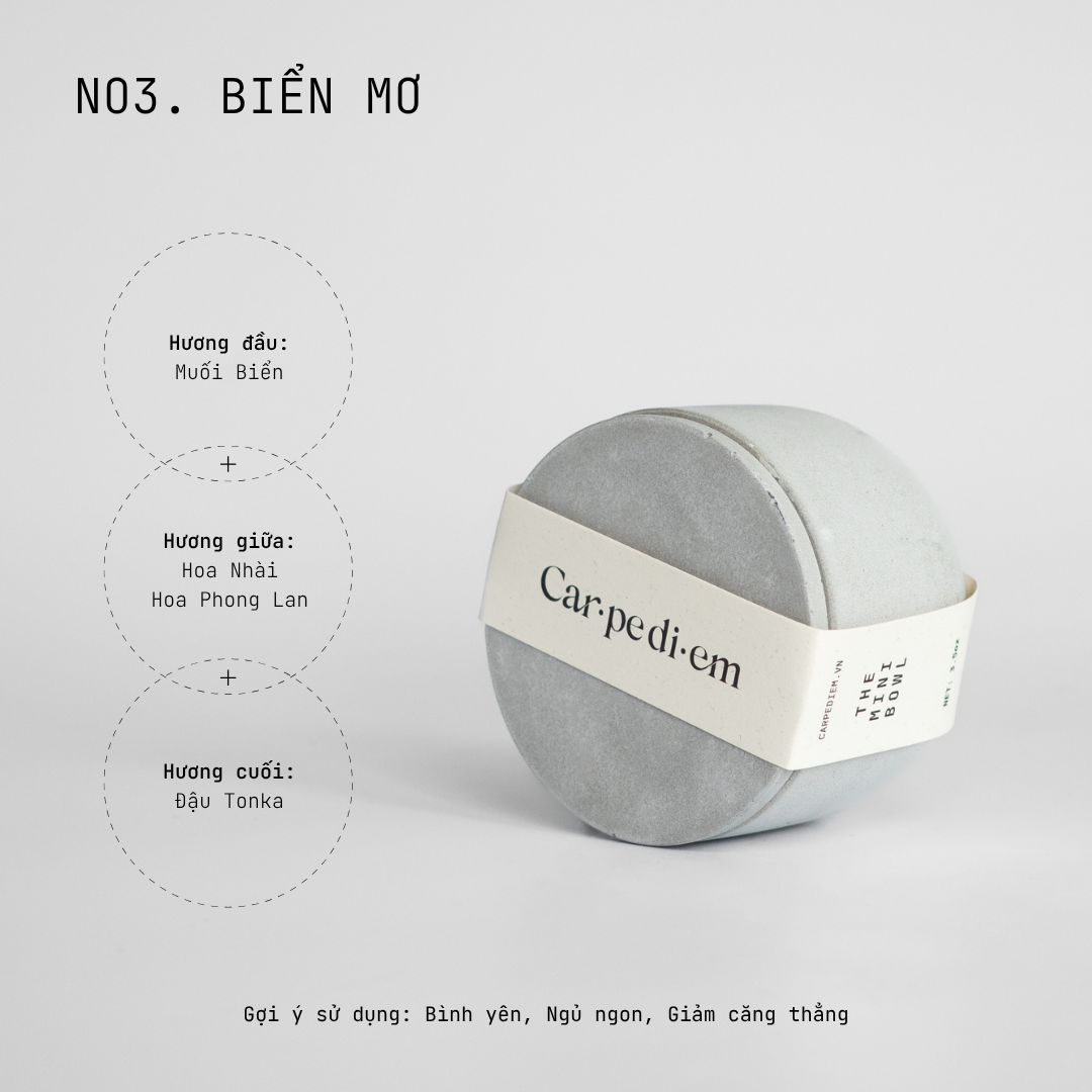 Nến thơm Mini Bowl - Xám