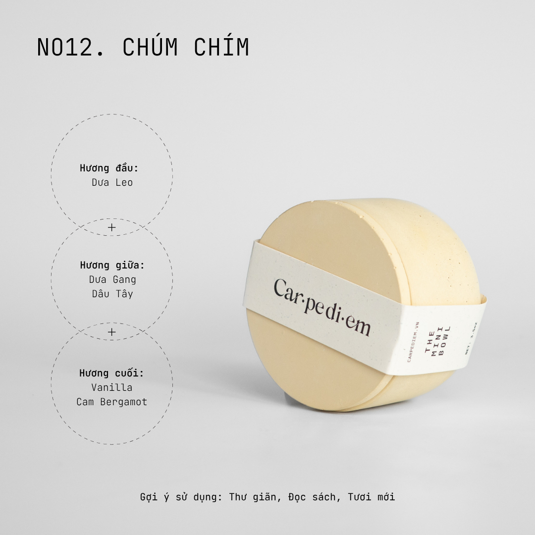 Nến thơm Mini Bowl - Vàng