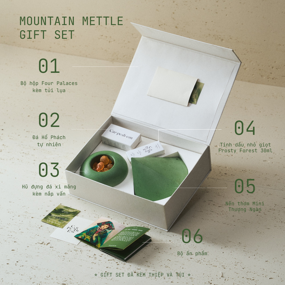MOUNTAIN METTLE GIFT SET - Bộ quà tặng đá thơm thiết kế mang cảm hứng từ hình tượng Cô Đôi Thượng Ngàn