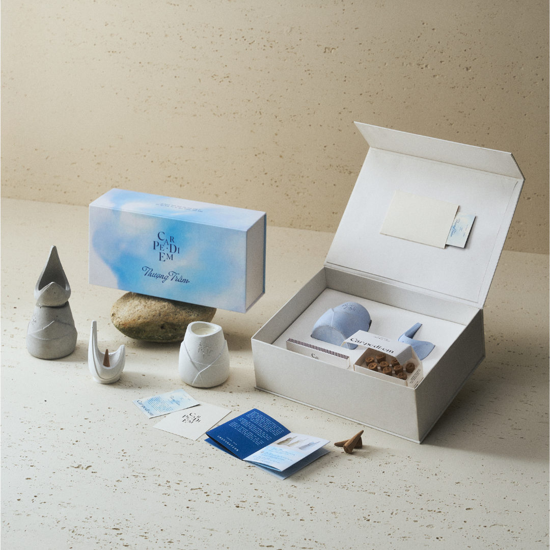 MỘC TRẦM GIFT SET - Bộ quà tặng nến thơm từ trầm hương Việt Nam