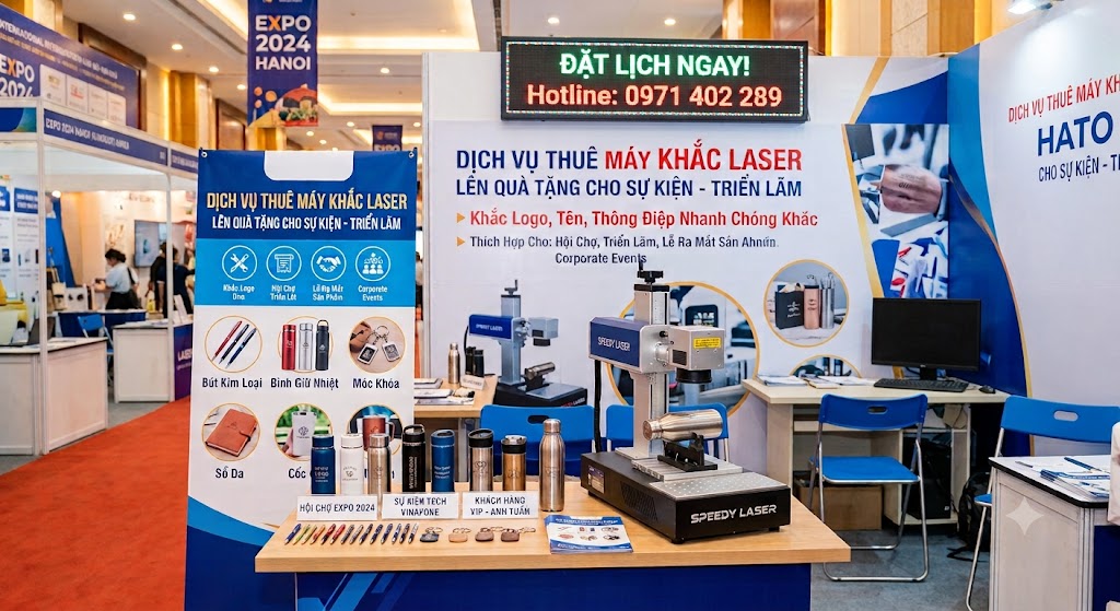 Dịch Vụ Cho Thuê Máy Khắc Laser Sự Kiện, Triển Lãm Trọn Gói