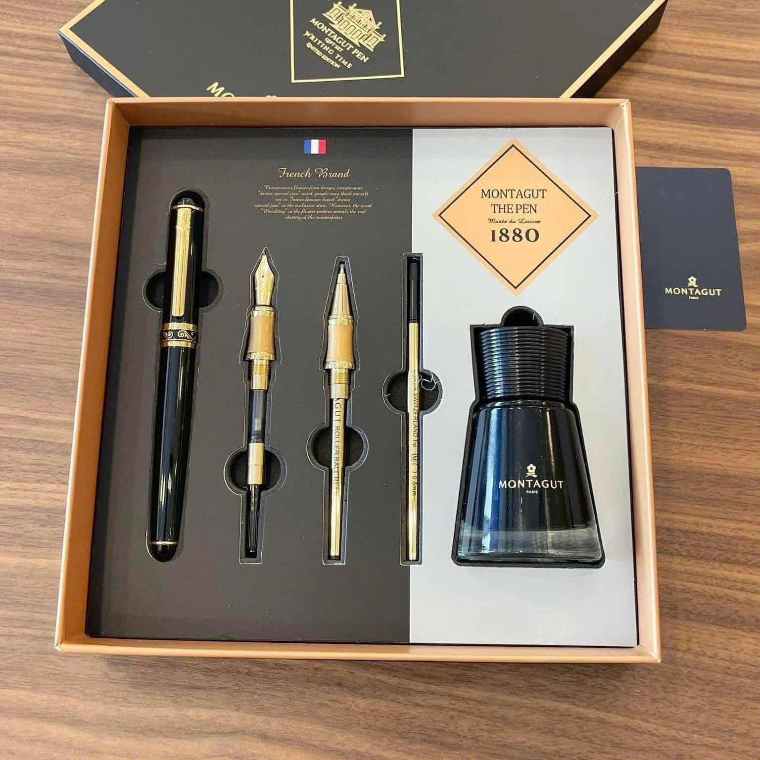 Set bút ký Montagut 5 món MT36 màu đen