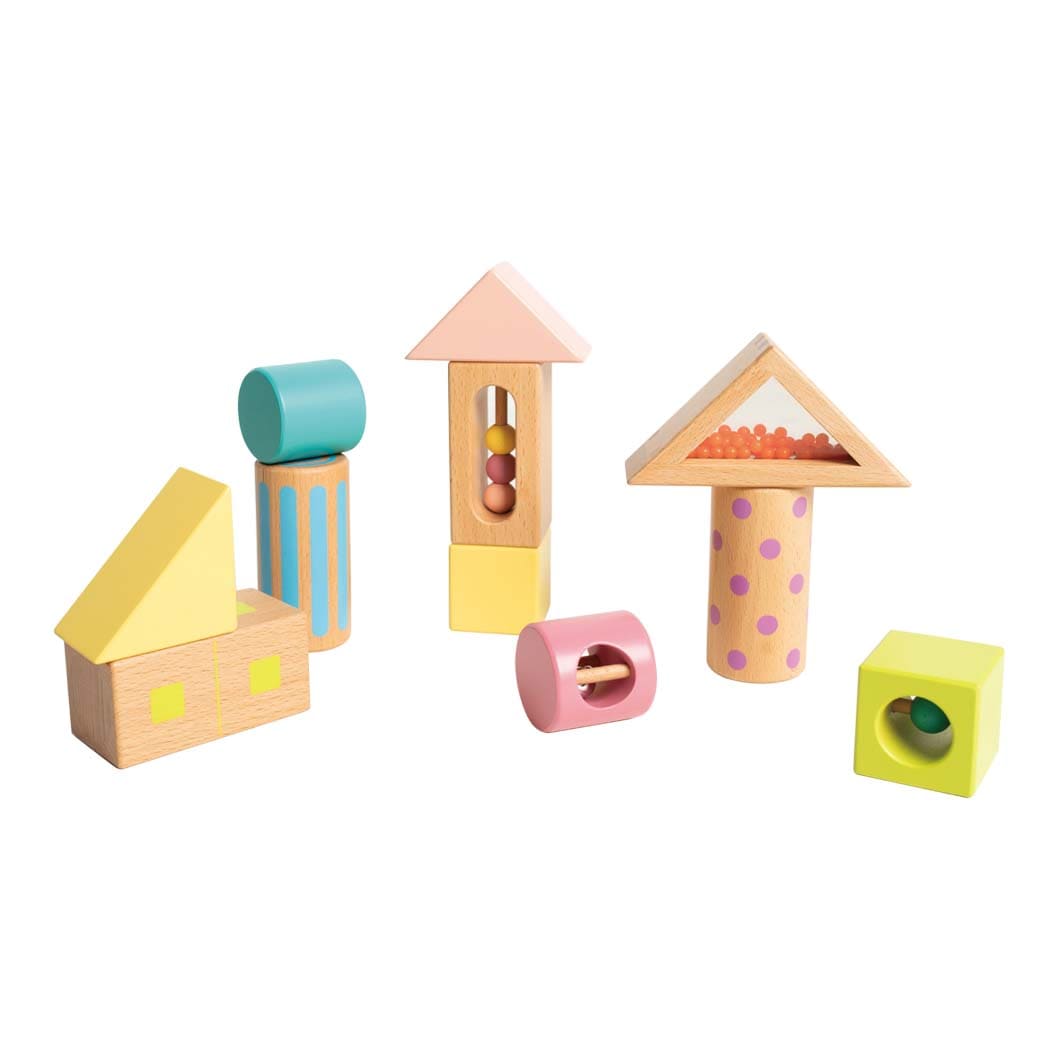 Hình khối bằng gỗ có âm thanh - bộ nhỏ